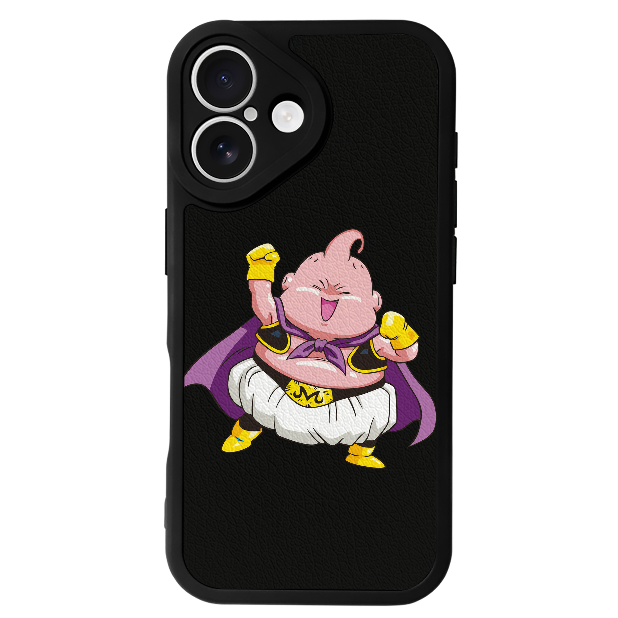 （画像用） ドラゴンボール 魔人ブウ DRAGON BALL Majin Buu 【iPhone 16シリーズ対応】シリコンスマホケース（レザー調） 材質：シリコン